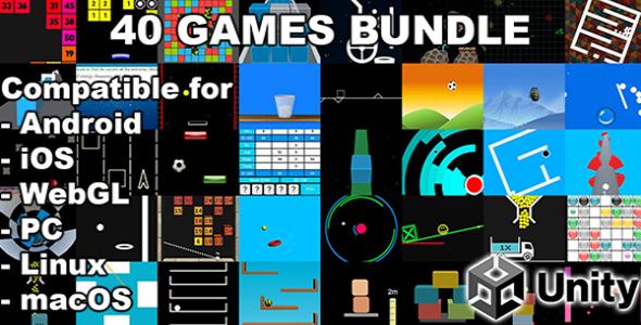 40 Unity Games Bundle - Complete Source Code